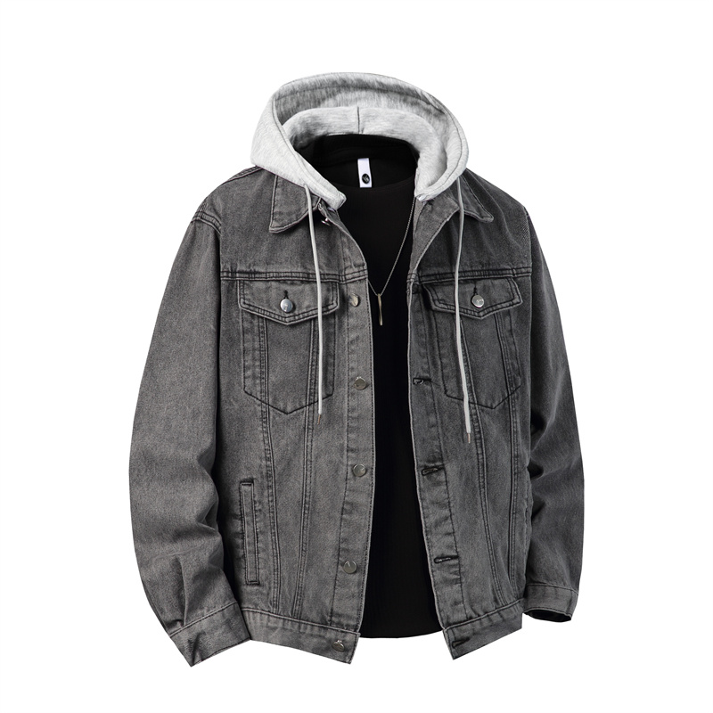 Mannen Denim Jas Met Capuchon  - Down Jacket Packable recensie en prijs