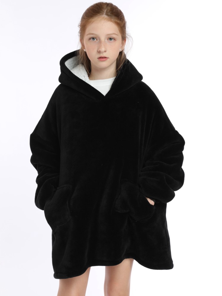 Winter Sherpa Deken Tieners Ho - Sherpa Hoodie Fleece recensie en prijs