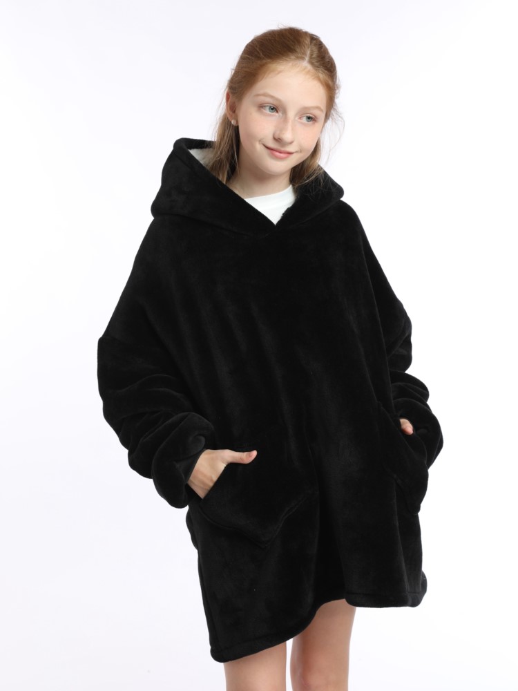 Winter Sherpa Deken Tieners Ho - Sherpa Hoodie Fleece recensie en prijs